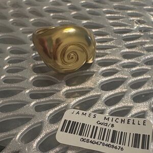 James Michelle Gold Swirl Shell Ring